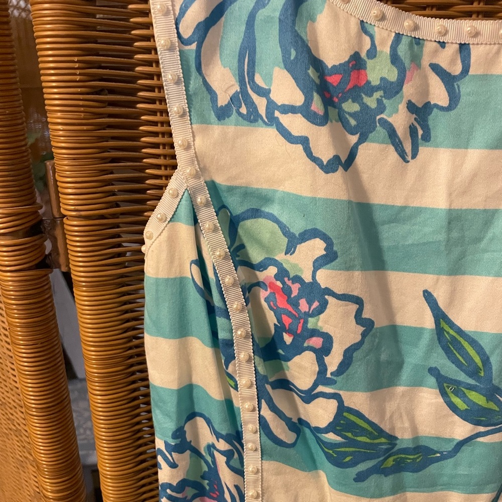 Lilly Pulitzer striped dress with pearl beading. - Picture 2 of 6